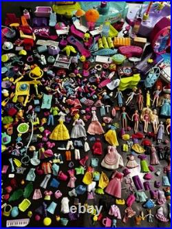 Huge Vintage Lot Of Polly Pocket With Tons Of Accecories