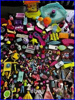 Huge Vintage Lot Of Polly Pocket With Tons Of Accecories