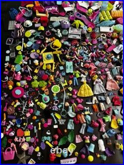Huge Vintage Lot Of Polly Pocket With Tons Of Accecories