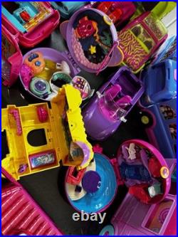 Huge Vintage Lot Of Polly Pocket With Tons Of Accecories