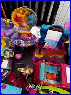 Huge Vintage Lot Of Polly Pocket With Tons Of Accecories