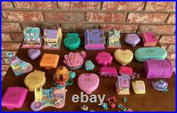 Huge Vintage Lot Polly Pockets, 26 Playsets, 60 people + animals & accessories