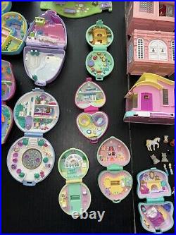Huge Vintage Polly Pocket Lot Bluebird Disney Other Figures & Compacts Playsets