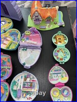 Huge Vintage Polly Pocket Lot Bluebird Disney Other Figures & Compacts Playsets
