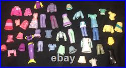 Huge Vintage Polly Pocket Lot Clothing Pets Dolls House Cars Case Accessories