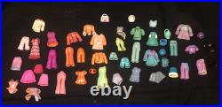 Huge Vintage Polly Pocket Lot Clothing Pets Dolls House Cars Case Accessories