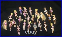 Huge Vintage Polly Pocket Lot Clothing Pets Dolls House Cars Case Accessories