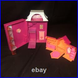 Huge Vintage Polly Pocket Lot Clothing Pets Dolls House Cars Case Accessories
