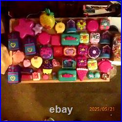 Huge Vtg Polly Pocket Lot Bluebird mattel 40 compacts people, furniture, pets