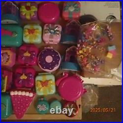 Huge Vtg Polly Pocket Lot Bluebird mattel 40 compacts people, furniture, pets