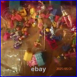 Huge Vtg Polly Pocket Lot Bluebird mattel 40 compacts people, furniture, pets