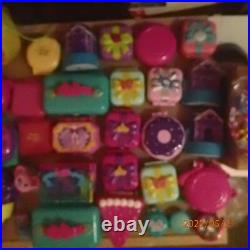 Huge Vtg Polly Pocket Lot Bluebird mattel 40 compacts people, furniture, pets
