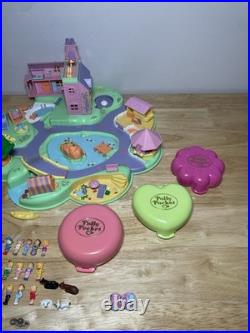 Large Collection Of Vintage Polly Pocket Lot 1989-1992 With Figures & Animals