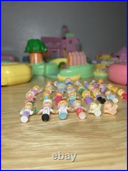 Large Collection Of Vintage Polly Pocket Lot 1989-1992 With Figures & Animals