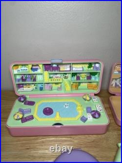 Large Collection Of Vintage Polly Pocket Lot 1989-1992 With Figures & Animals