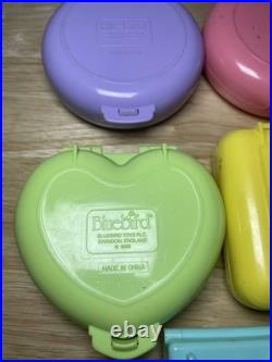 Large Collection Of Vintage Polly Pocket Lot 1989-1992 With Figures & Animals