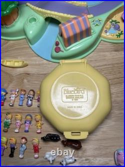 Large Collection Of Vintage Polly Pocket Lot 1989-1992 With Figures & Animals