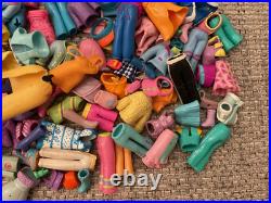 Large Lot of Vintage 2000s Polly Pocket Dolls Figures Clothing Accessories