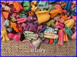 Large Lot of Vintage 2000s Polly Pocket Dolls Figures Clothing Accessories