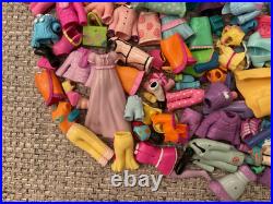 Large Lot of Vintage 2000s Polly Pocket Dolls Figures Clothing Accessories
