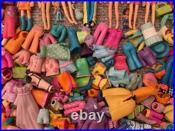 Large Lot of Vintage 2000s Polly Pocket Dolls Figures Clothing Accessories