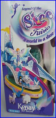 Legend Of The SHOE FAIRIES Krystal's Ice Secret Polly Pocket Vintage Blue Box