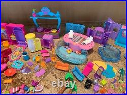 Lot 1000+ Vintage Polly Pocket Dolls Clothes Furniture Plane House Stable Pets