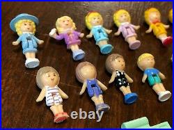 Lot Of 13 Vintage 90s Bluebird Toys Polly Pocket Compact Playset Figures