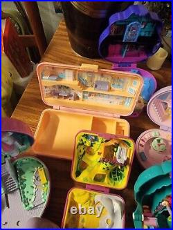Lot Of 16 Vintage Polly Pocket Compact Playsets, Mostly 1989-1990s, Rare