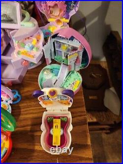 Lot Of 16 Vintage Polly Pocket Compact Playsets, Mostly 1989-1990s, Rare