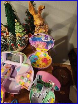 Lot Of 16 Vintage Polly Pocket Compact Playsets, Mostly 1989-1990s, Rare