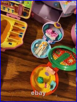 Lot Of 16 Vintage Polly Pocket Compact Playsets, Mostly 1989-1990s, Rare