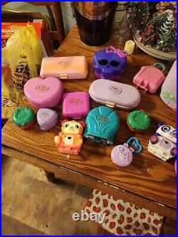 Lot Of 16 Vintage Polly Pocket Compact Playsets, Mostly 1989-1990s, Rare