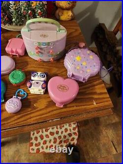 Lot Of 16 Vintage Polly Pocket Compact Playsets, Mostly 1989-1990s, Rare