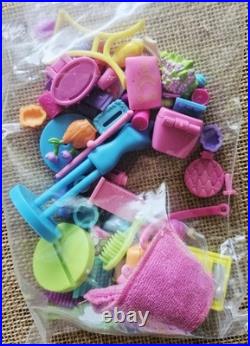 Lot Of 380+pc Polly Pocket Dolls, Clothes, Shoes, Furniture & Acc