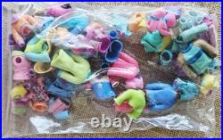 Lot Of 380+pc Polly Pocket Dolls, Clothes, Shoes, Furniture & Acc
