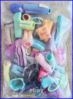 Lot Of 380+pc Polly Pocket Dolls, Clothes, Shoes, Furniture & Acc