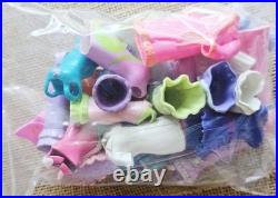 Lot Of 380+pc Polly Pocket Dolls, Clothes, Shoes, Furniture & Acc