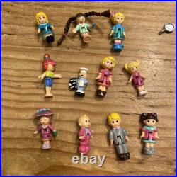 Lot Of 4 Vintage Polly Pocket Pollyville Buildings Bluebird 31 People Pets Acces