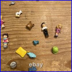 Lot Of 4 Vintage Polly Pocket Pollyville Buildings Bluebird 31 People Pets Acces