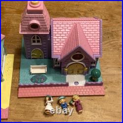 Lot Of 4 Vintage Polly Pocket Pollyville Buildings Bluebird 31 People Pets Acces