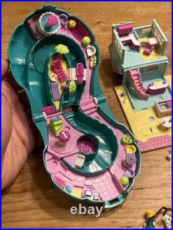 Lot Of 4 Vintage Polly Pocket Pollyville Buildings Bluebird 31 People Pets Acces