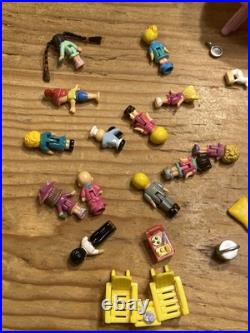 Lot Of 4 Vintage Polly Pocket Pollyville Buildings Bluebird 31 People Pets Acces