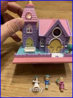 Lot Of 4 Vintage Polly Pocket Pollyville Buildings Bluebird 31 People Pets Acces
