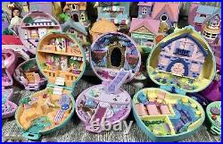 Lot Of 50+ Vintage Bluebird Polly Pocket Figures Compacts Houses Dolls 1990s