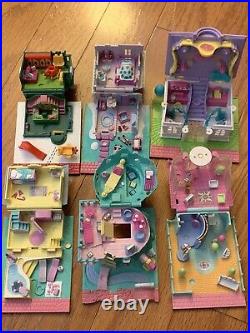 Lot Of (85) Vintage Polly Pocket Bluebird Sets, People And Misc Pieces