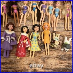 Lot Of Vintage Polly Pocket Dolls Collectible 50 Dolls 15 Accessories
