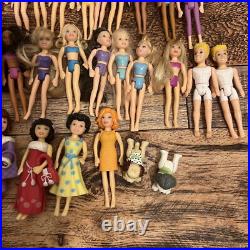 Lot Of Vintage Polly Pocket Dolls Collectible 50 Dolls 15 Accessories