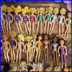Lot Of Vintage Polly Pocket Dolls Collectible 50 Dolls 15 Accessories