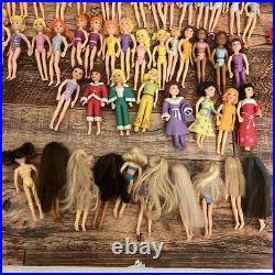 Lot Of Vintage Polly Pocket Dolls Collectible 50 Dolls 15 Accessories